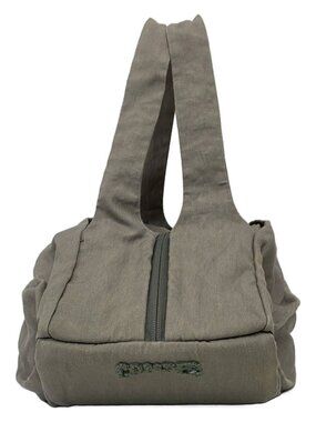 CAMPER Gray Canvas Handbag